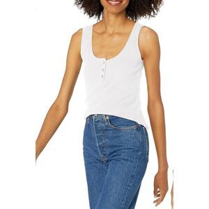 BB Dakota Ribbed Tank Top -‎ White - S